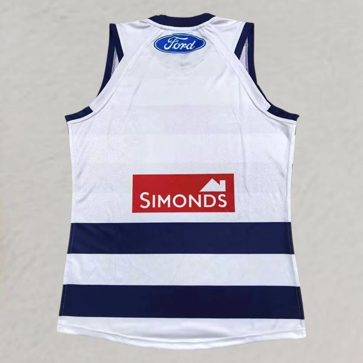 Geelong Cats 2026 AFL Jersey in navy, white view 2
