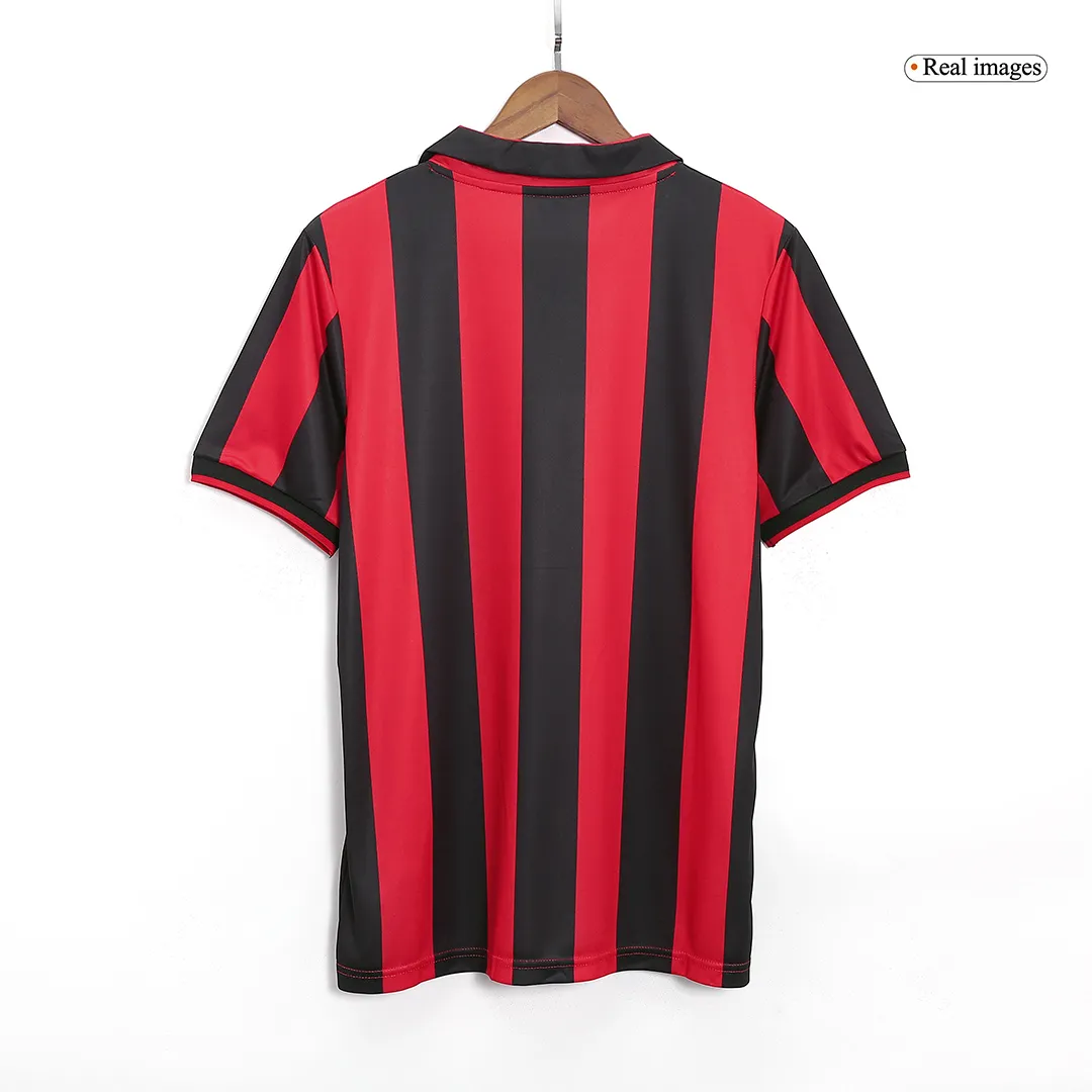 AC Milan 1990-91 Home Shirt in red, black view 3