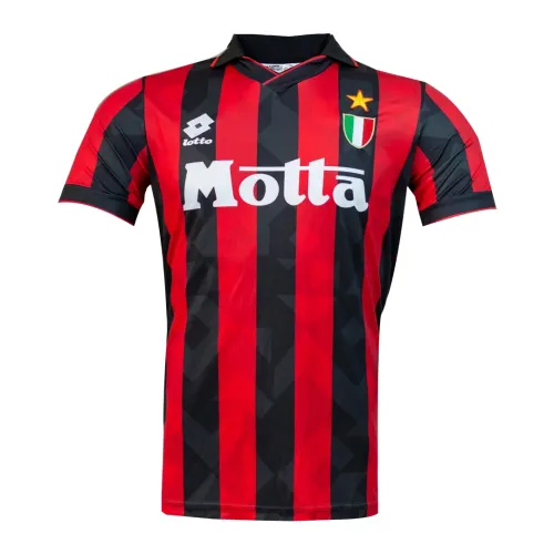 AC Milan 1992-93 Home Shirt in red, black view 2