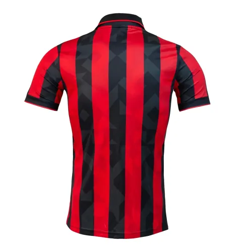 AC Milan 1992-93 Home Shirt in red, black view 3