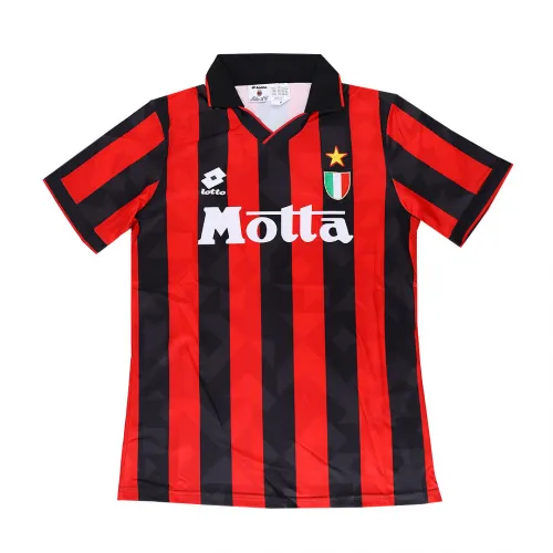 AC Milan 1992-93 Home Shirt in red, black view 4