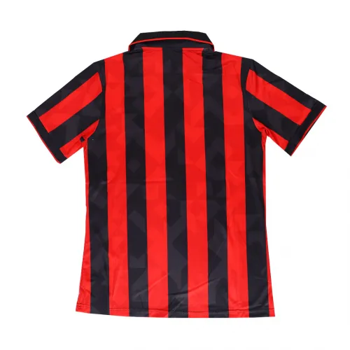 AC Milan 1992-93 Home Shirt in red, black view 5