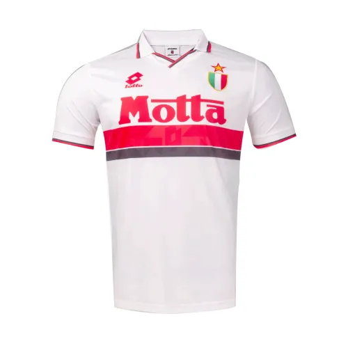 AC Milan 1993-94 Away Shirt in white, red, black view 2