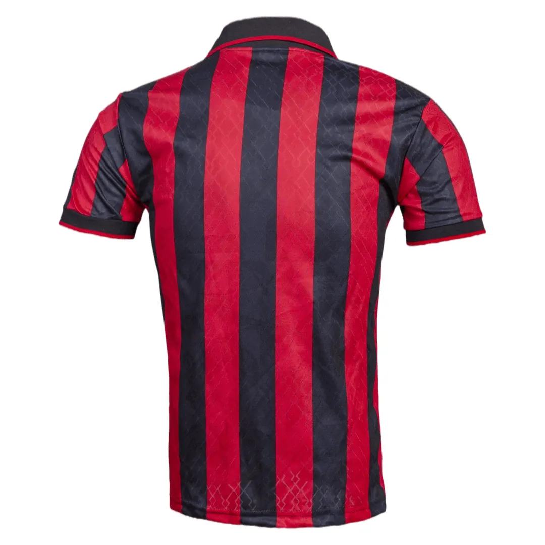 AC Milan 1995-96 Home Shirt in red, black view 3