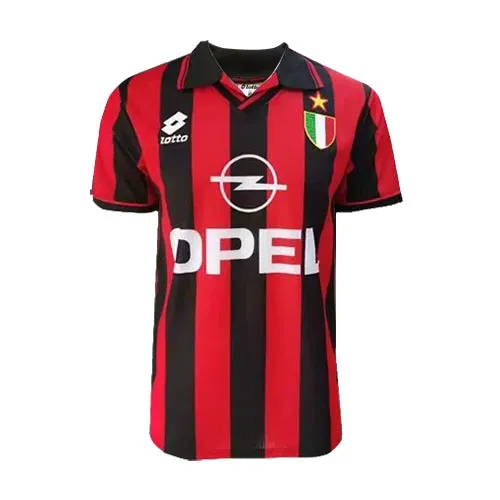 AC Milan 1996-97 Home Shirt – Baggio 18 in red, black view 2