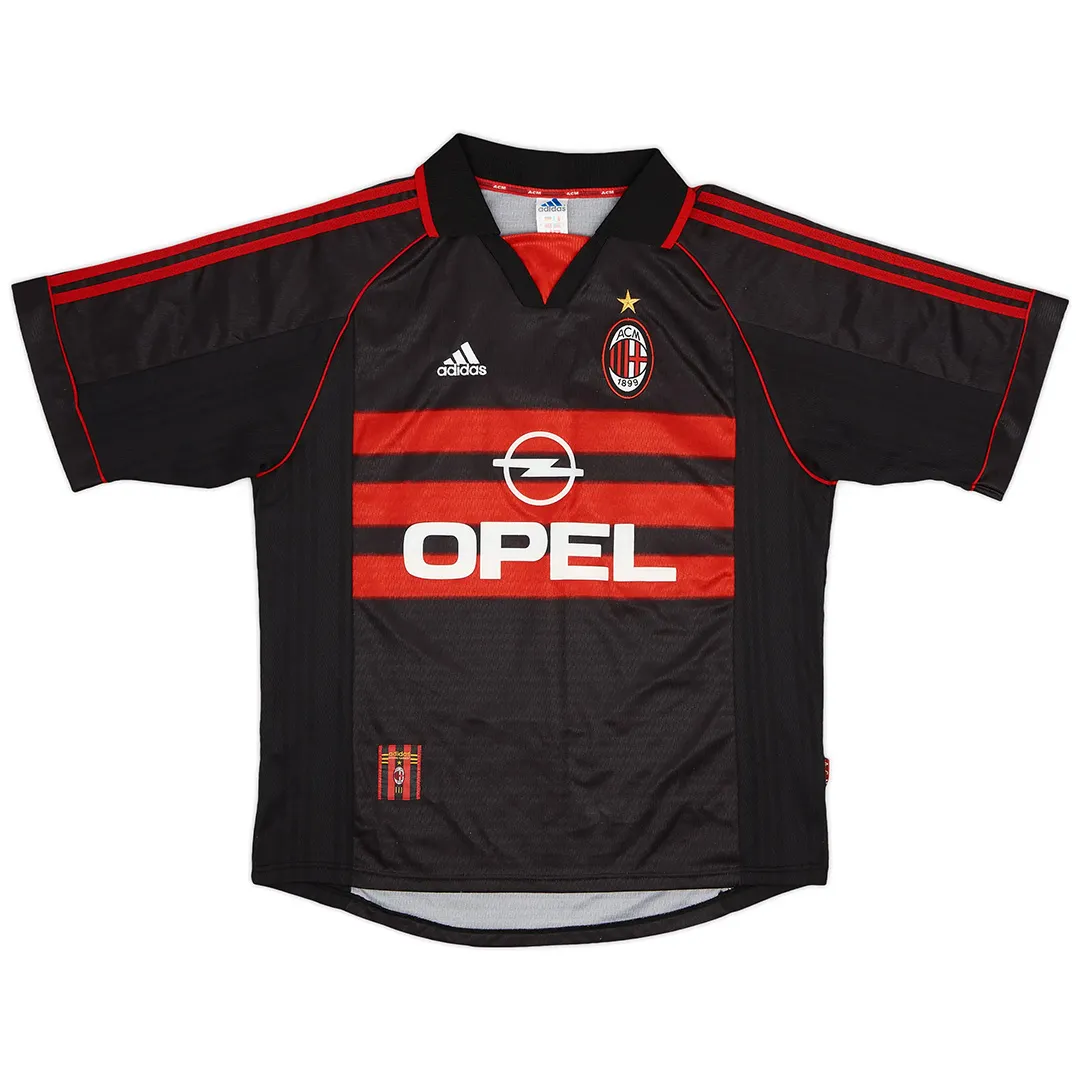 AC Milan 1998-99 Third Shirt in black, red