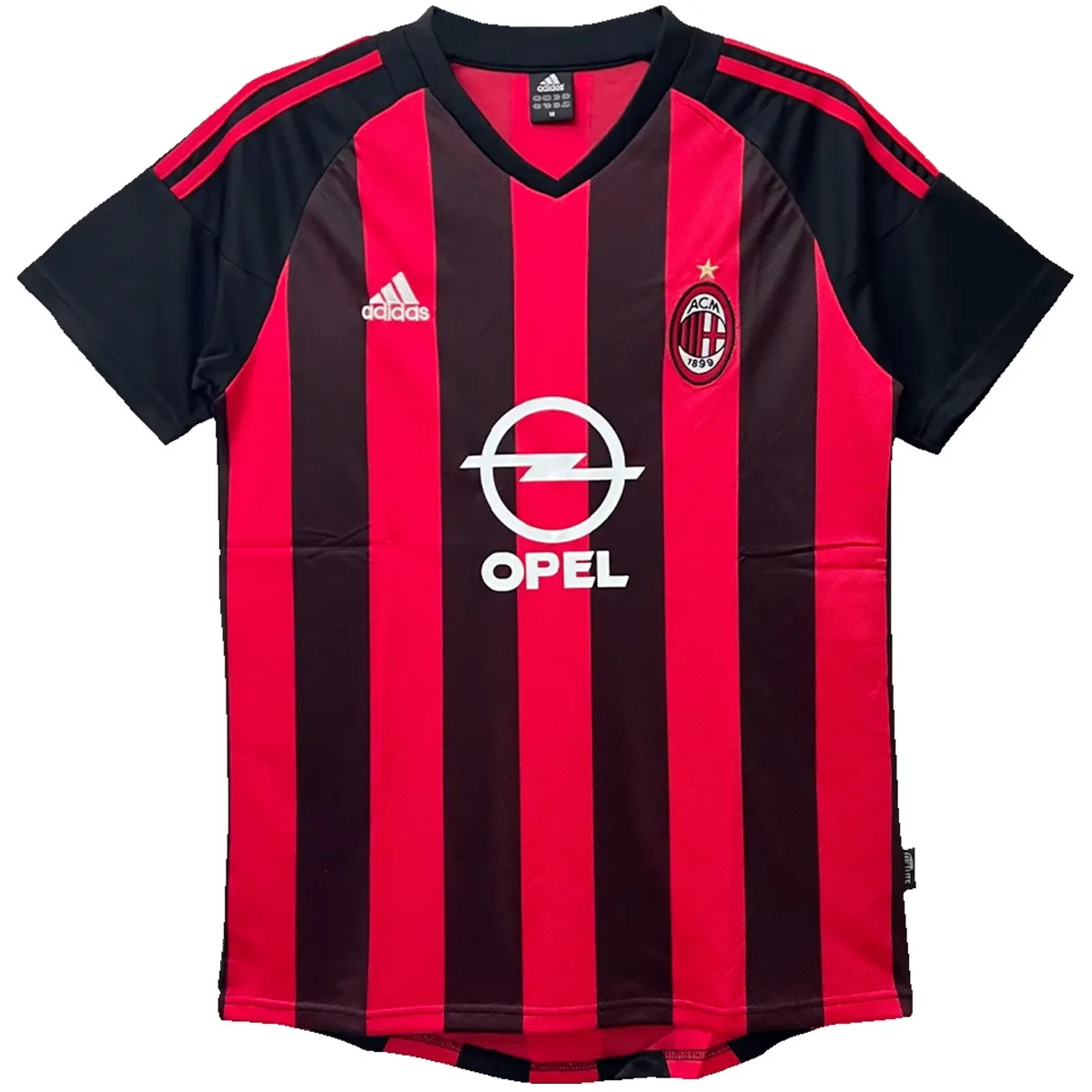 AC Milan 2002-03 Home Shirt in red, black view 3