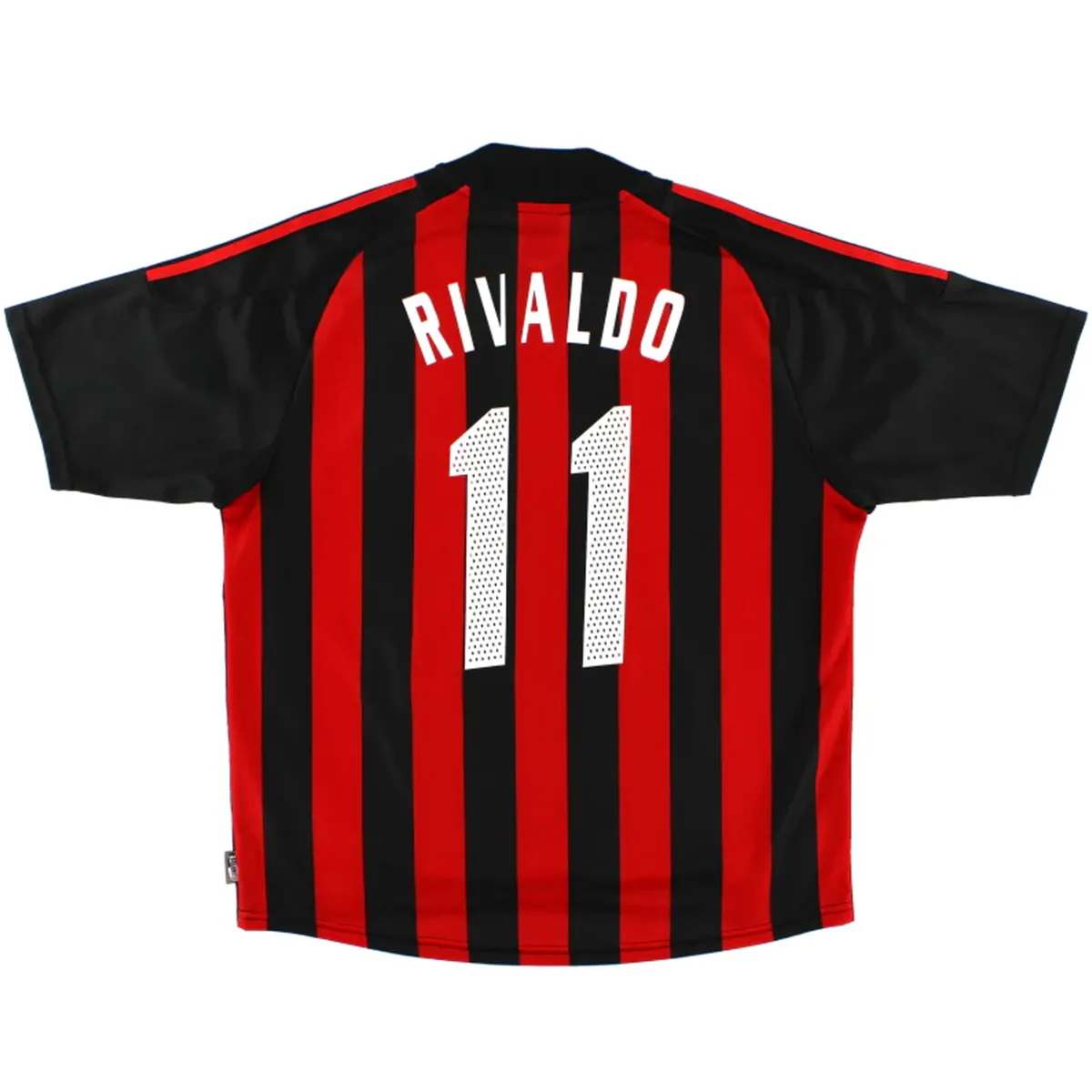 AC Milan 2002-03 Home Shirt – Rivaldo 11 in red, black
