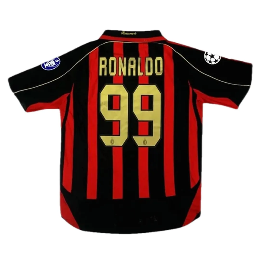 Ronaldo Nazário retro shirt, name and number on the back