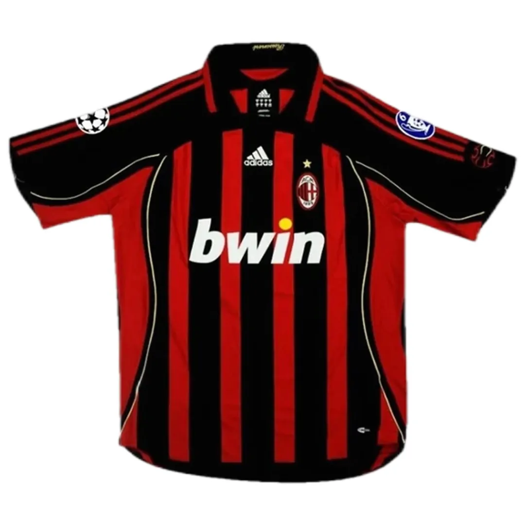 AC Milan 2006-07 Champions League Home Shirt – Ronaldo 99 in red, black view 2