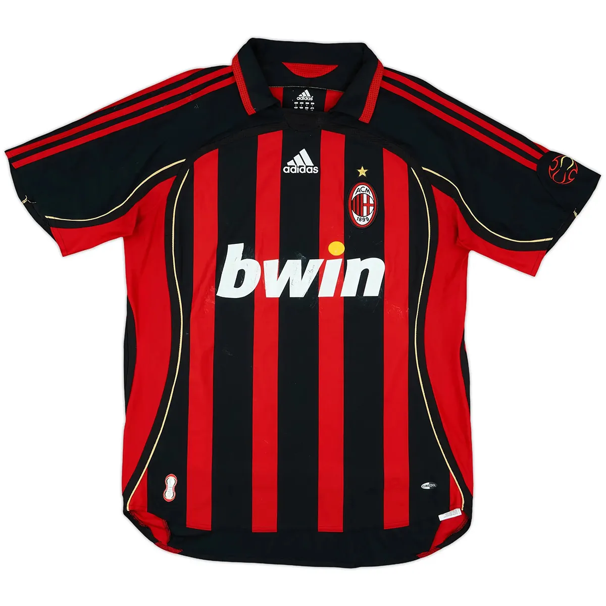 AC Milan 2006-07 Home Shirt in red, black view 5