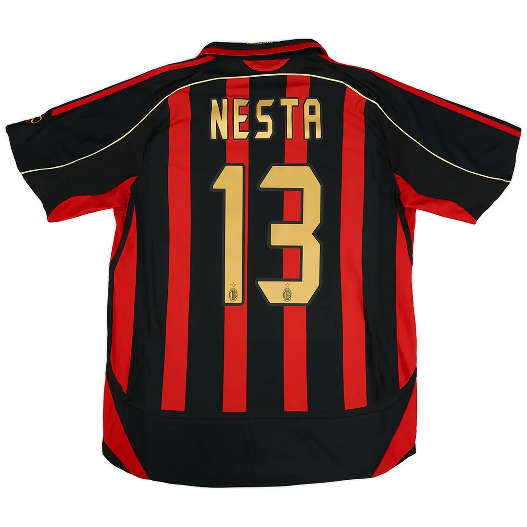 Alessandro Nesta retro shirt, name and number on the back