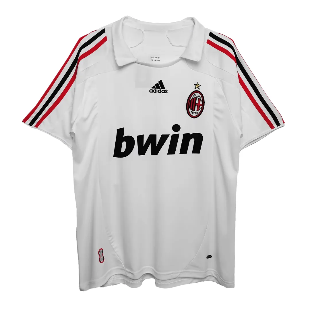 AC Milan 2007-08 Away Shirt in white, red, black view 2
