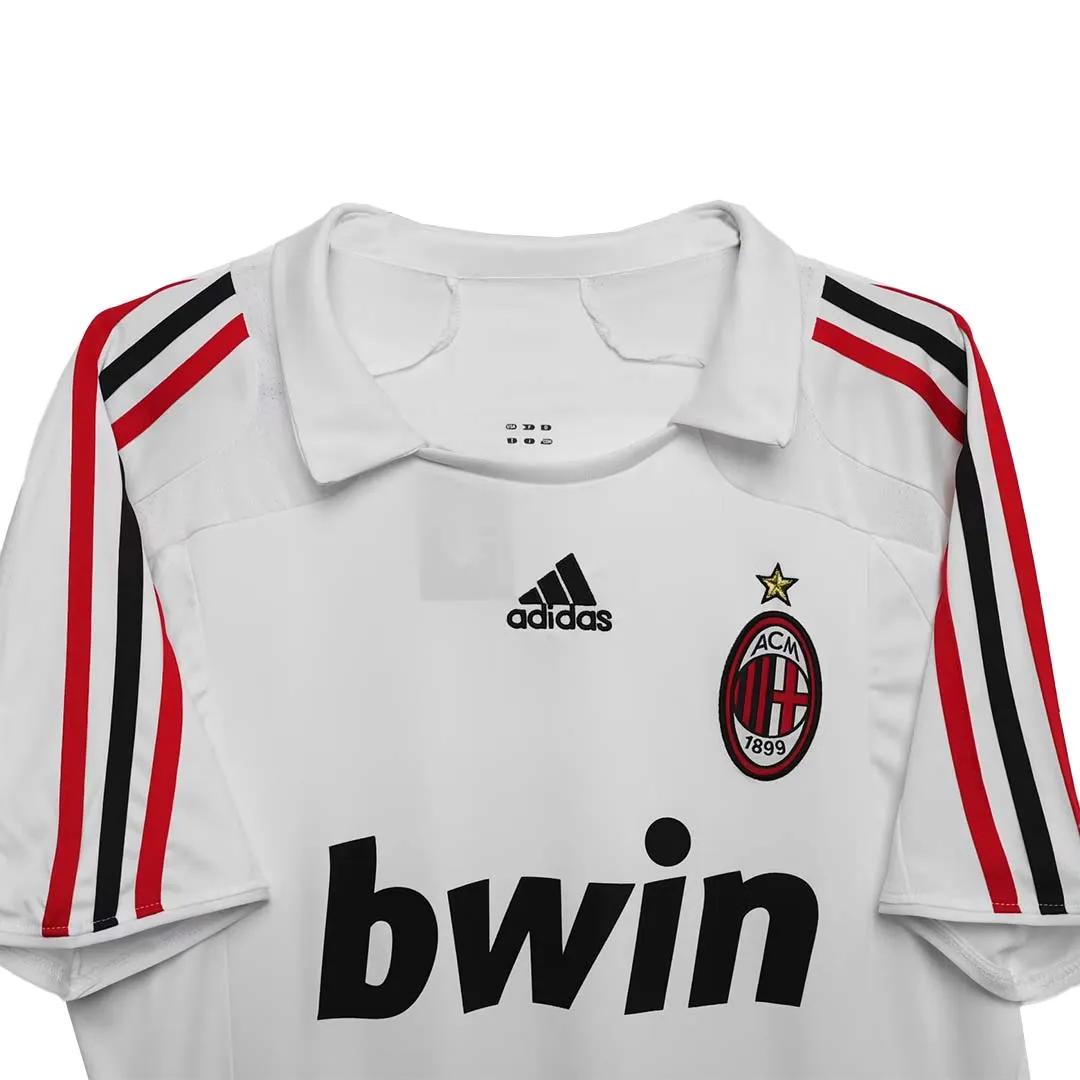 AC Milan 2007-08 Away Shirt in white, red, black view 4