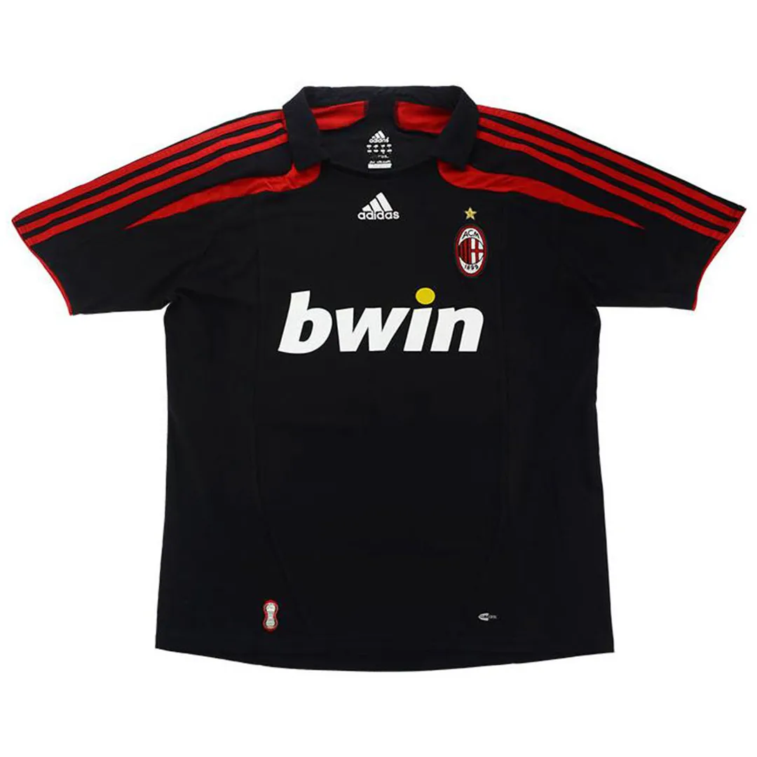 AC Milan 2007-08 Third Shirt in black, red