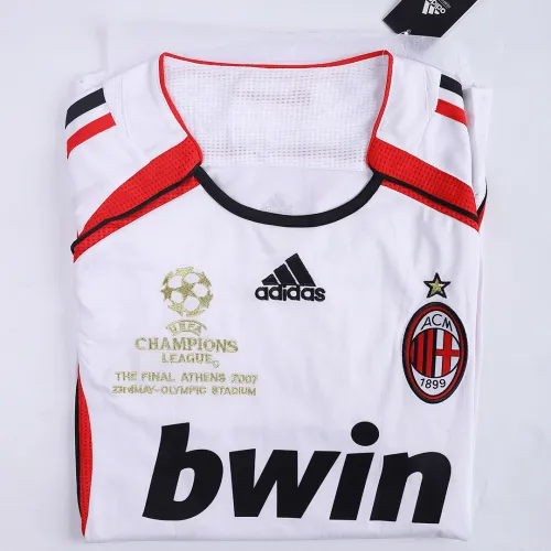 AC Milan 2007 Champions League Final Away Shirt in white, red view 3