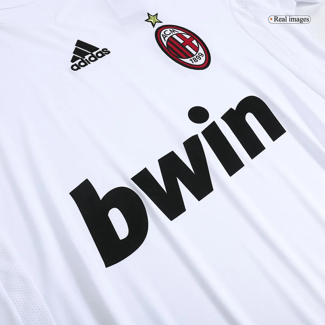 AC Milan 2009-10 Away Shirt – Ronaldinho 80 in white, red, black view 5