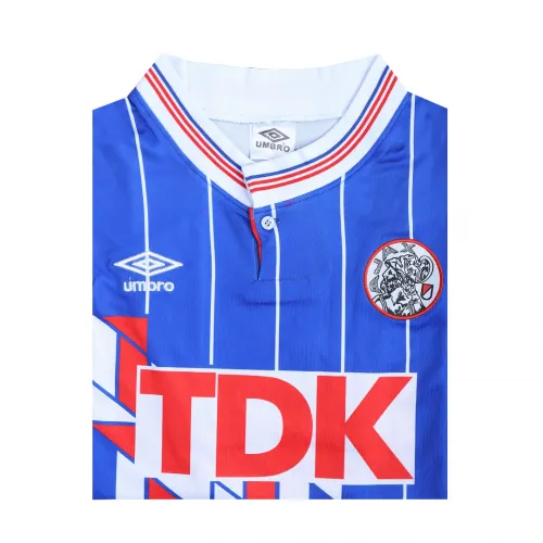 Ajax 1989-90 Away Shirt in blue, red, white view 5