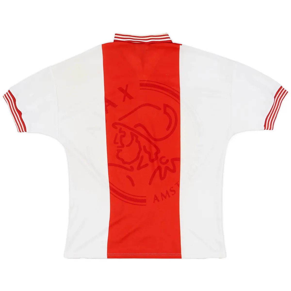 Ajax 1995-96 Home Shirt in red, white view 2