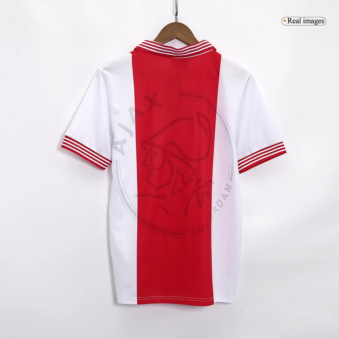 Ajax 1995-96 Home Shirt in red, white view 4