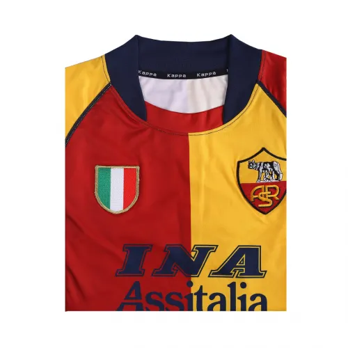 AS Roma 2001-02 Champions League Home Shirt in red, orange view 4