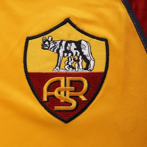 AS Roma 2001-02 Champions League Home Shirt in red, orange view 5