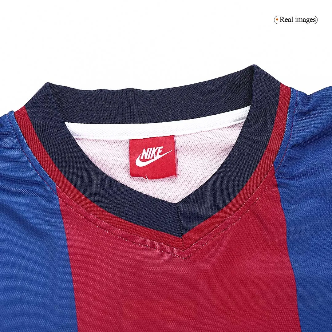 Barcelona 1998-99 Home Shirt in blue, red, navy view 3