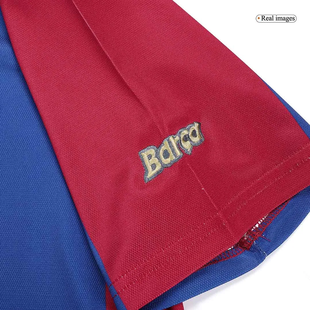 Barcelona 1998-99 Home Shirt in blue, red, navy view 5