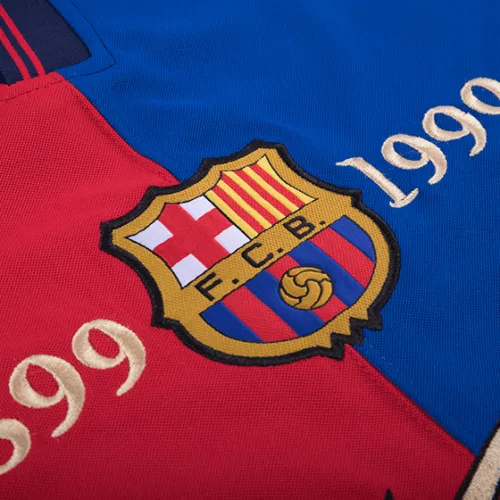 Barcelona 1999-00 Centenary Home Shirt in blue, red, navy view 5