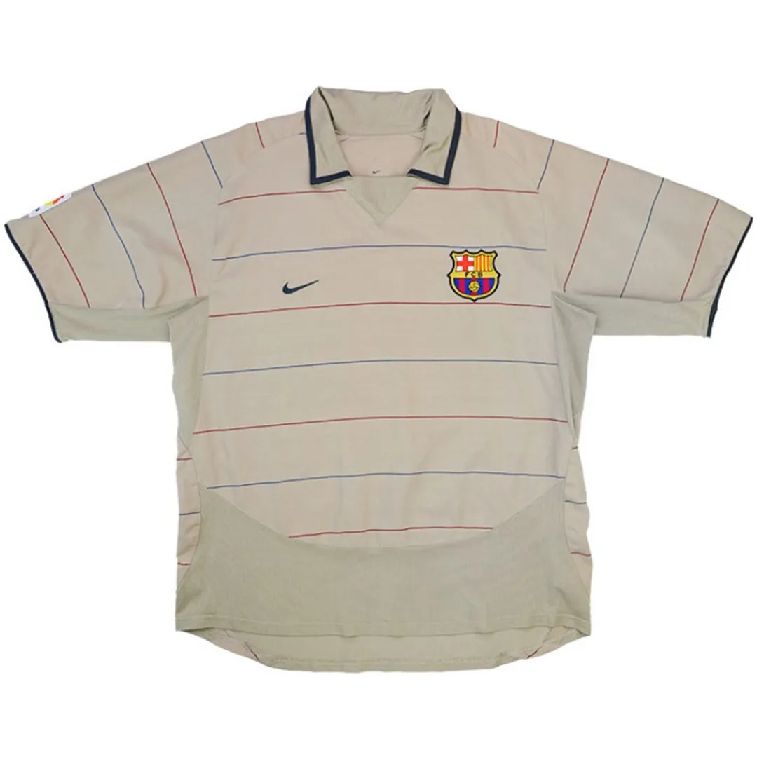 Barcelona 2003-05 Away Shirt in grey, red, blue