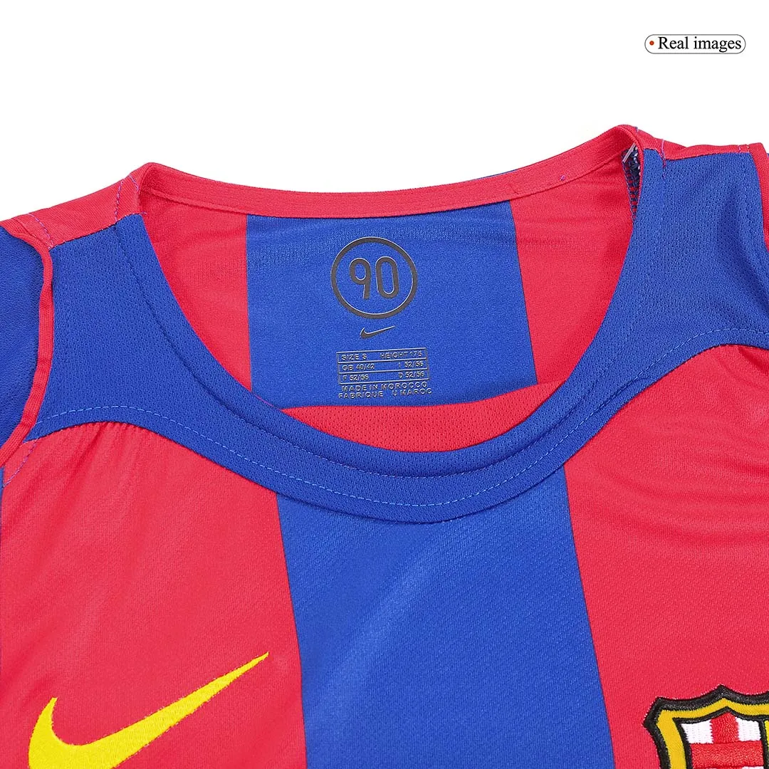 Barcelona 2004-05 Home Shirt in blue, red view 3