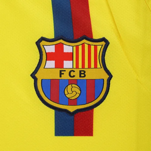 Barcelona 2008-09 Away Shirt in yellow, red, blue view 4