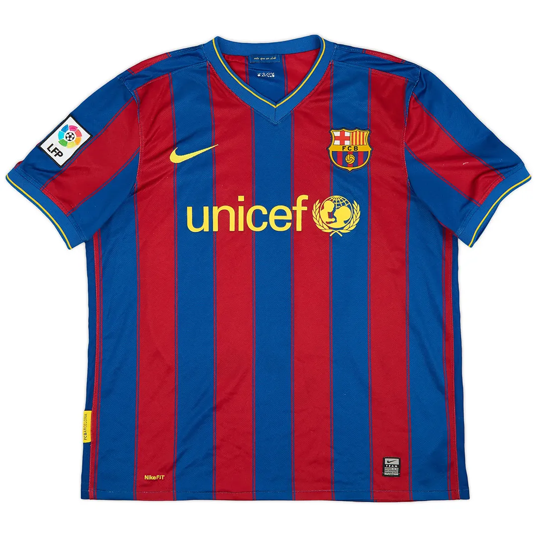 Barcelona 2009-10 Home Shirt in blue, red