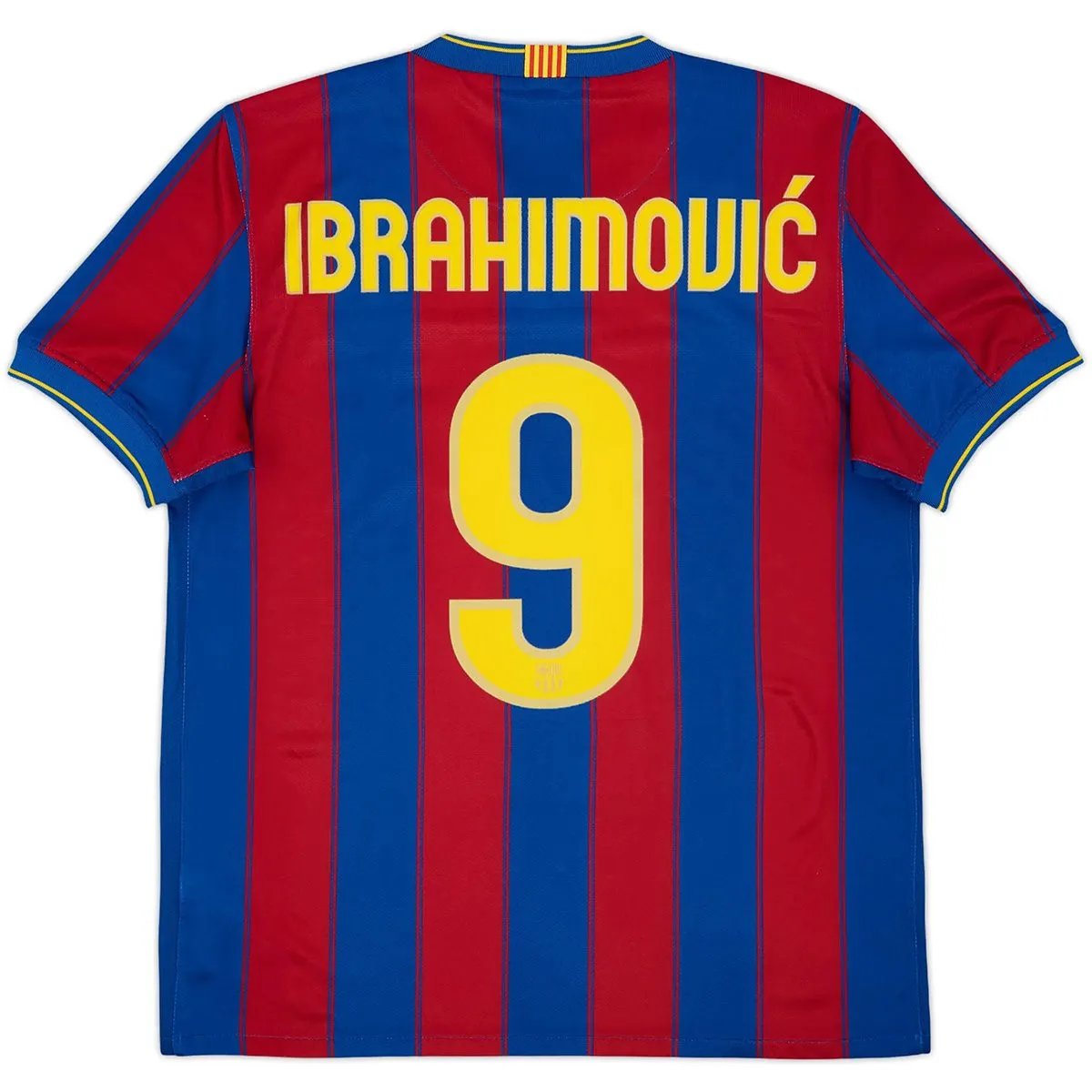 Barcelona 2009-10 Home Shirt – Ibrahimović 9 in blue, red