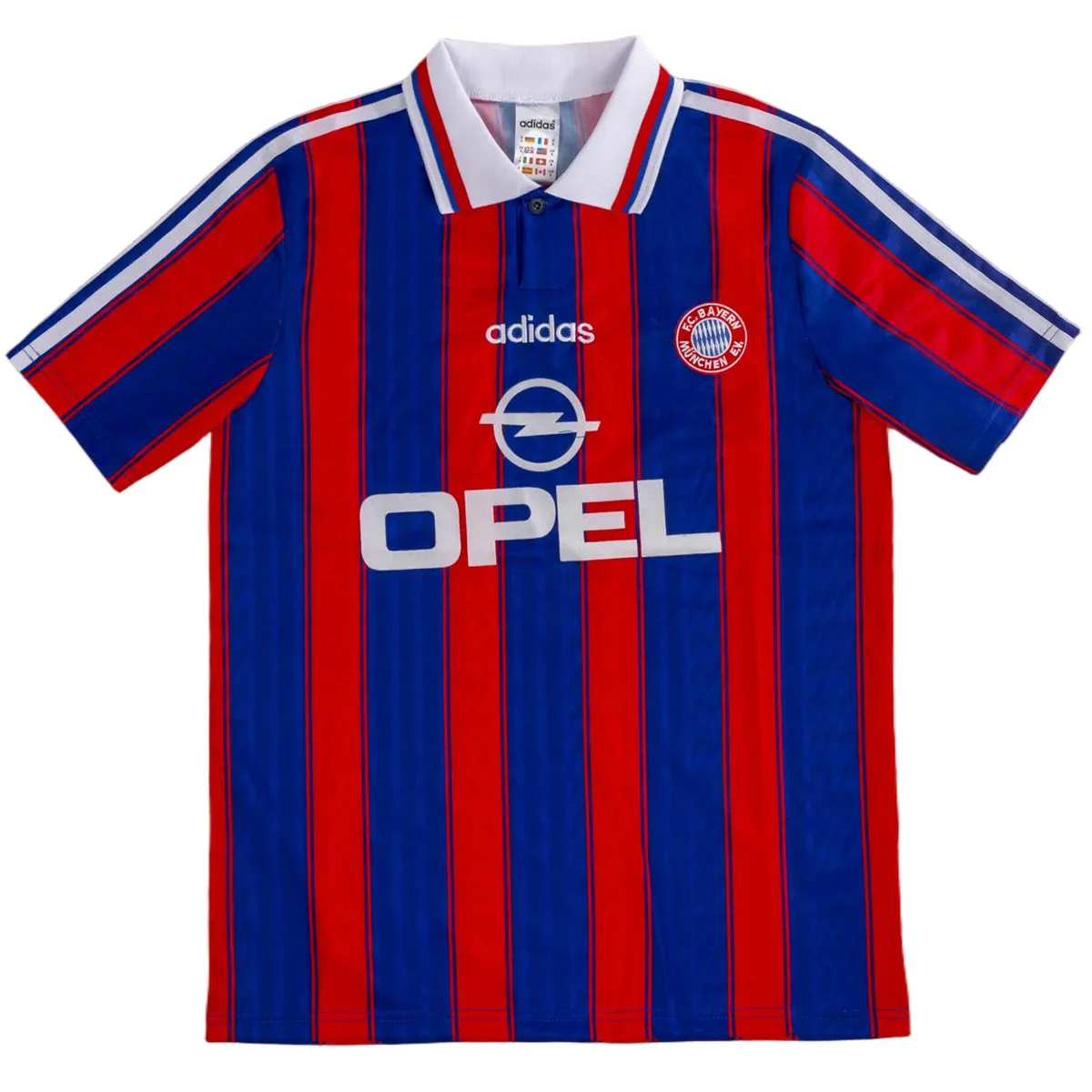 Bayern Munich 1995-97 Home Shirt in red, blue