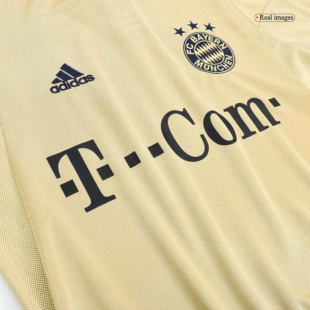 Bayern Munich 2004-05 Away Shirt in gold, black view 5