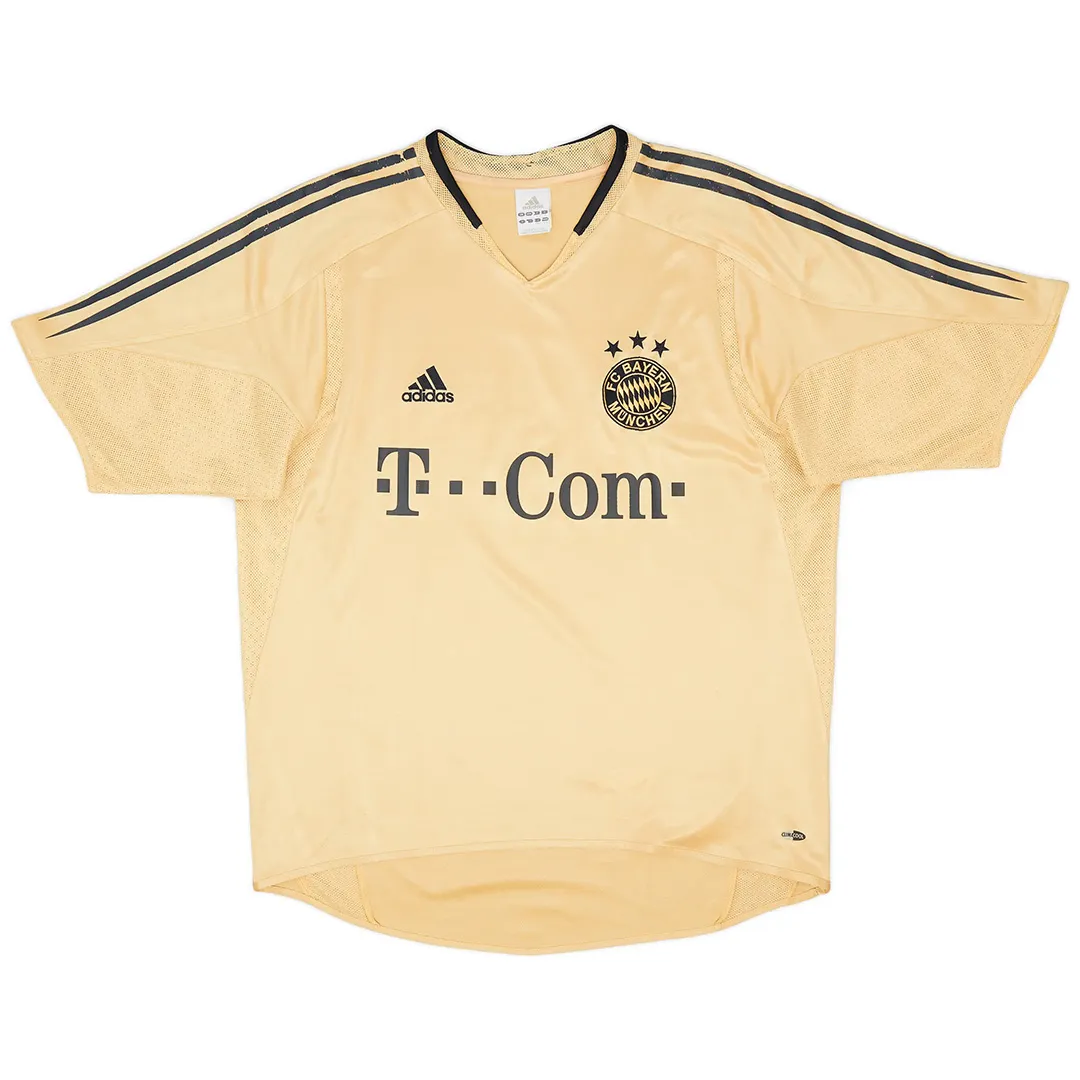 Bayern Munich 2004-05 Away Shirt – Ballack 13 in gold, black view 2