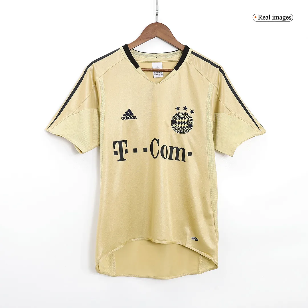 Bayern Munich 2004-05 Away Shirt – Ballack 13 in gold, black view 3