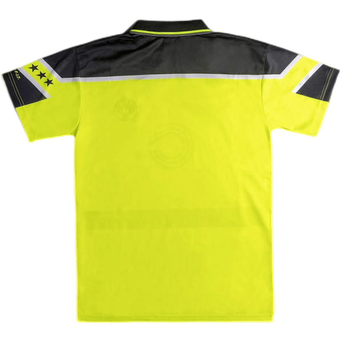 Borussia Dortmund 1996-97 Champions League Home Shirt in yellow, black view 2