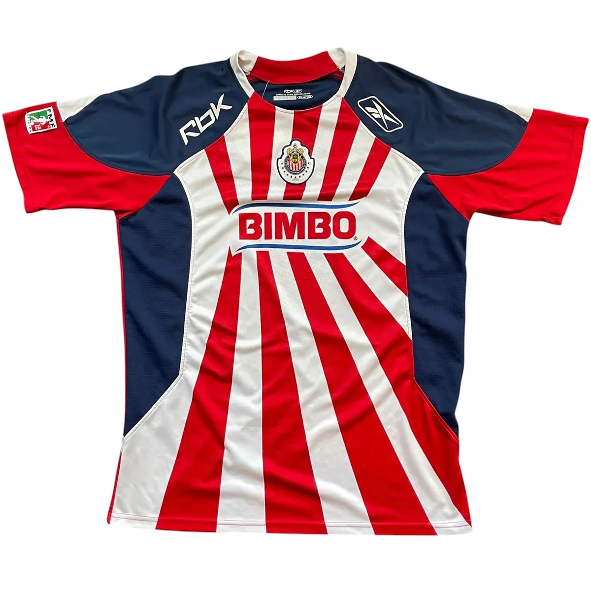 Chivas 2008-09 Home Shirt in red, white, navy