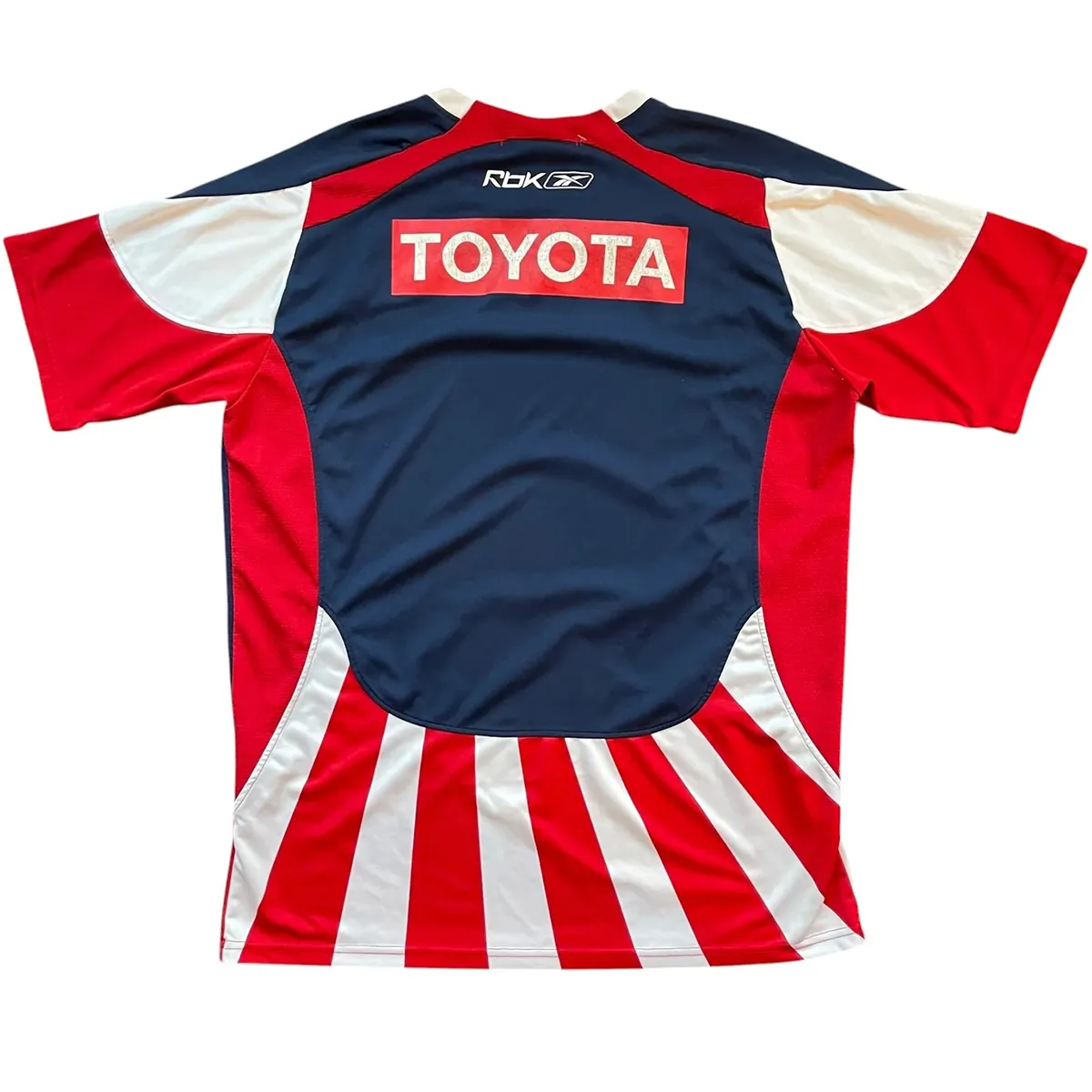 Chivas 2008-09 Home Shirt in red, white, navy view 2