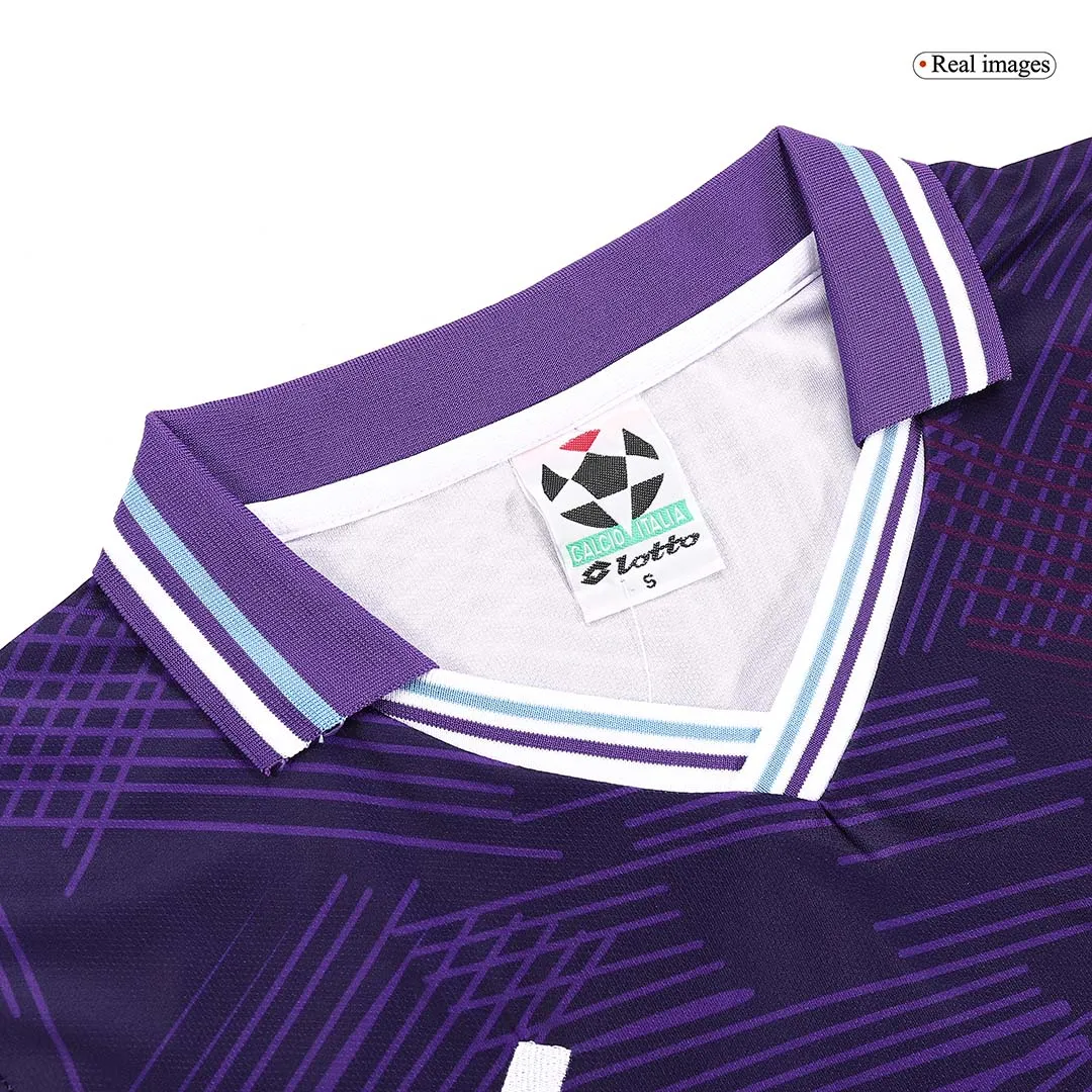 Fiorentina 1992-93 Home Shirt in purple, white view 4
