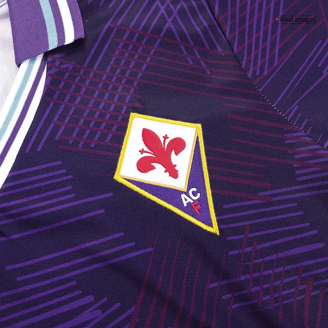 Fiorentina 1992-93 Home Shirt in purple, white view 5