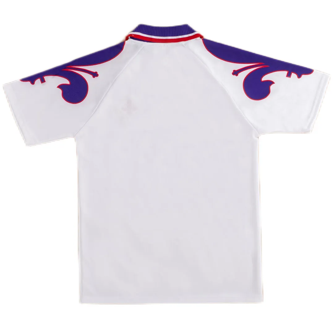 Fiorentina 1995-96 Away Shirt in white, purple view 2