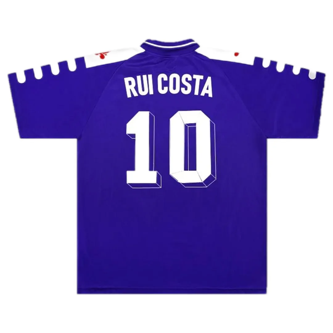 Fiorentina 1998-99 Home Shirt – Rui Costa 10 in purple, white