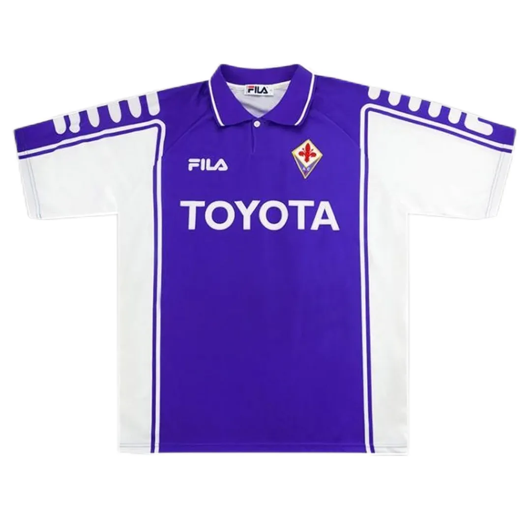 Fiorentina 1999-00 Home Shirt – Rui Costa 10 in purple, white view 2