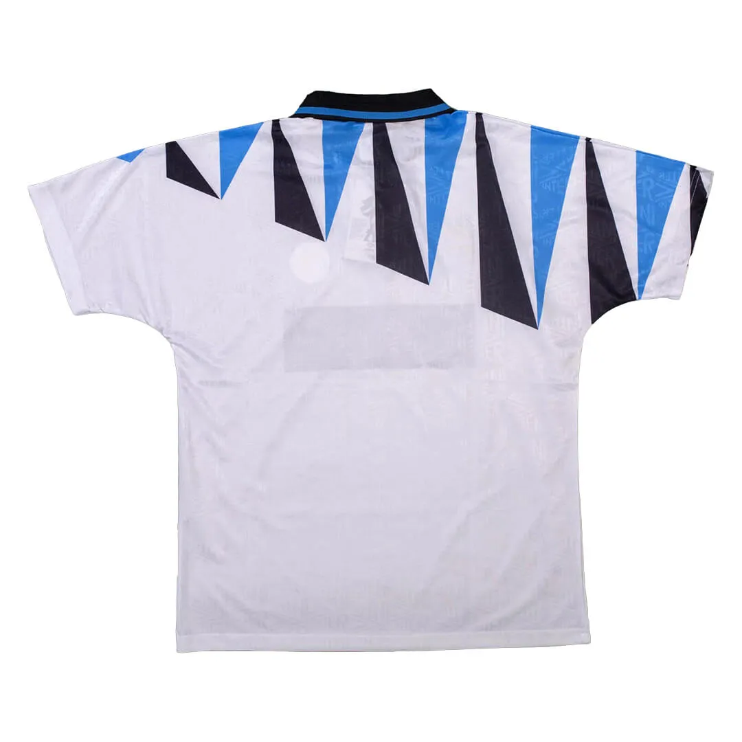 Inter Milan 1992-93 Away Shirt in white, blue, black view 2
