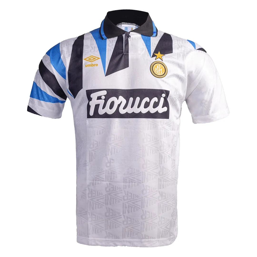 Inter Milan 1992-93 Away Shirt in white, blue, black view 3