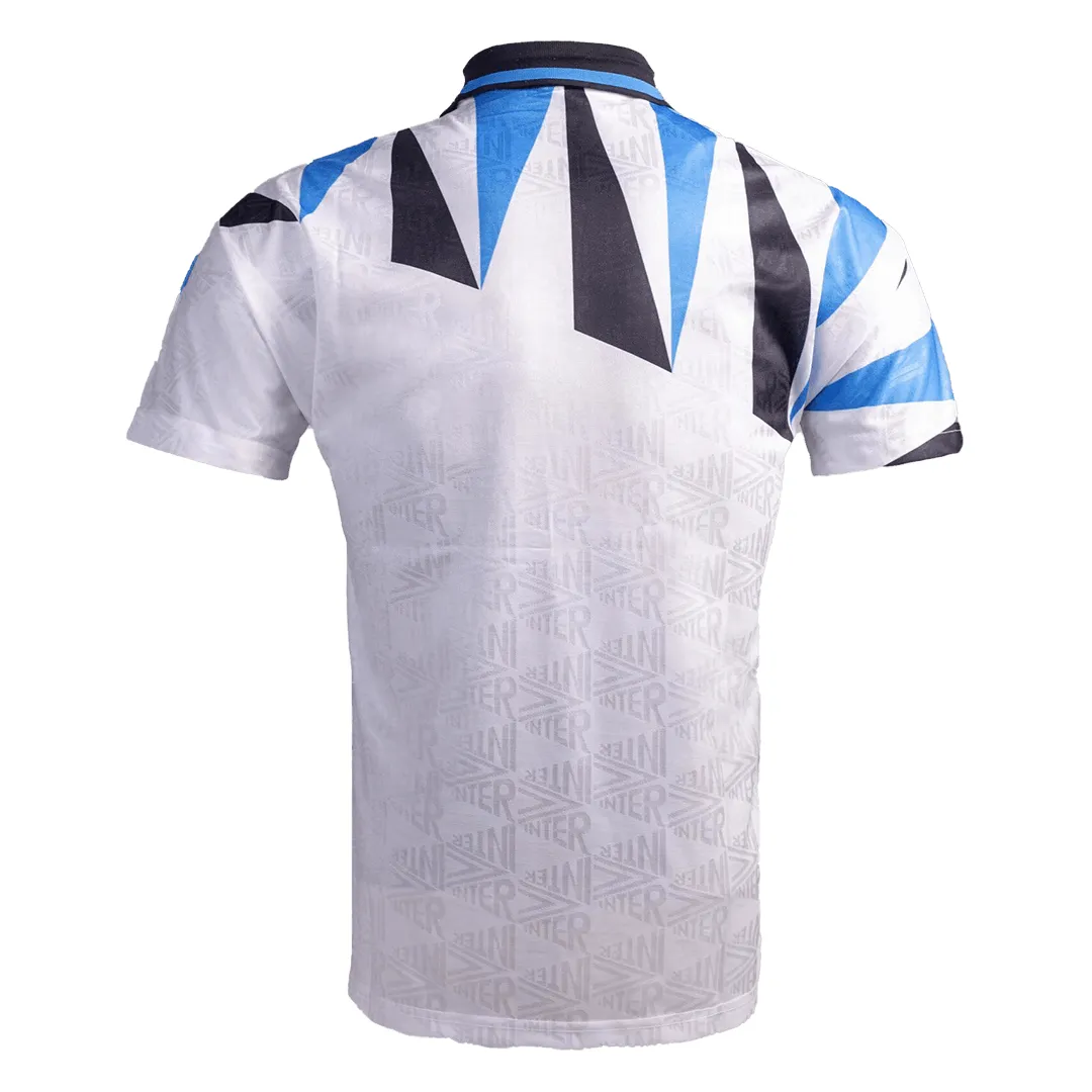 Inter Milan 1992-93 Away Shirt in white, blue, black view 4