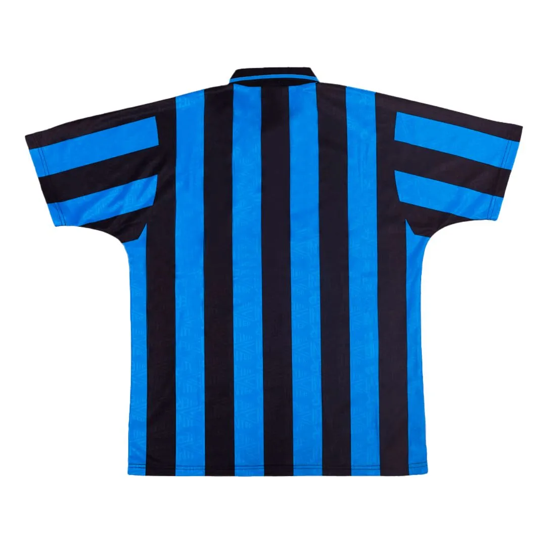 Inter Milan 1992-93 Home Shirt in blue, black view 2